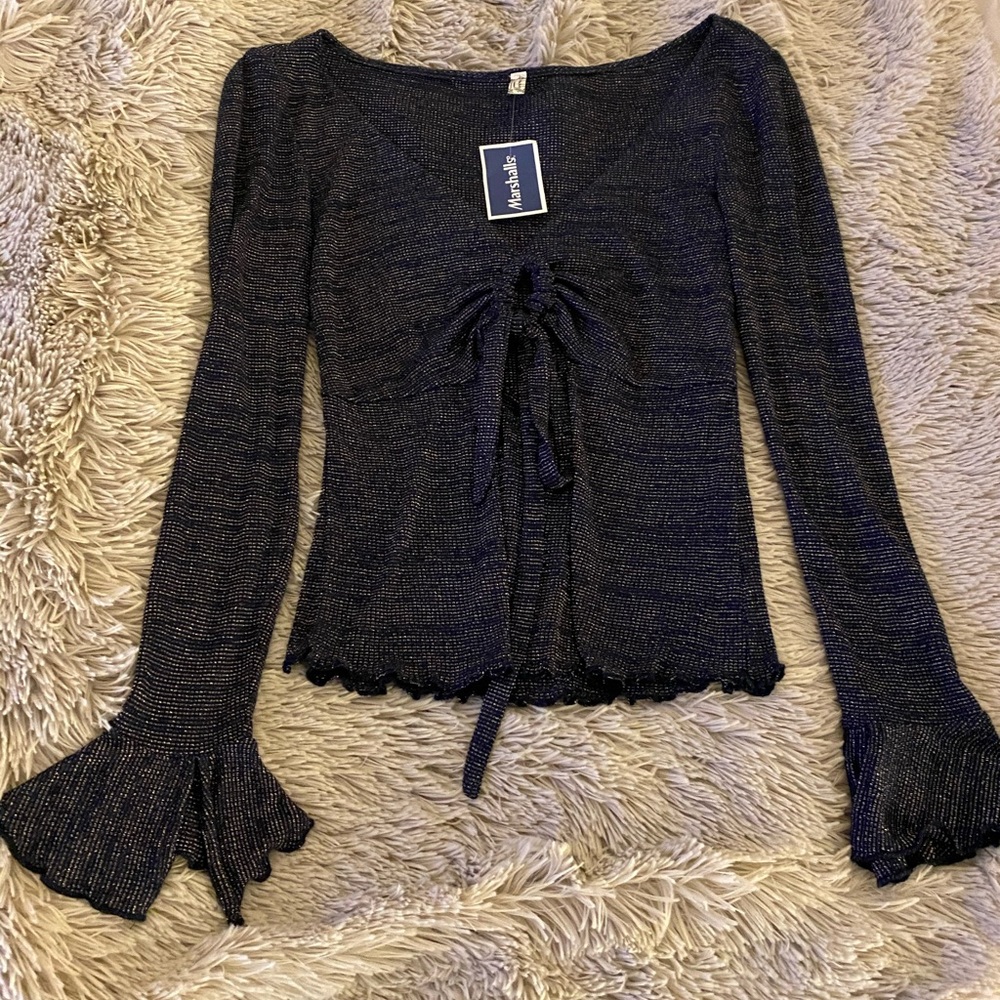 Free People Bell Sleeve Top